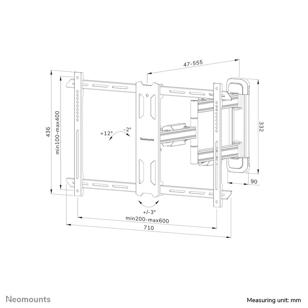 Neomounts WL40S-850BL16 TV Wall Mount 40
