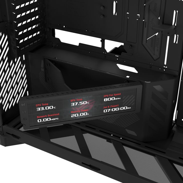Asus ROG Cronox GR801 ARGB Tempered Glass Black