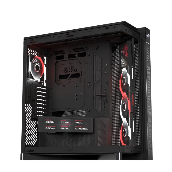 Asus ROG Cronox GR801 ARGB Tempered Glass Black
