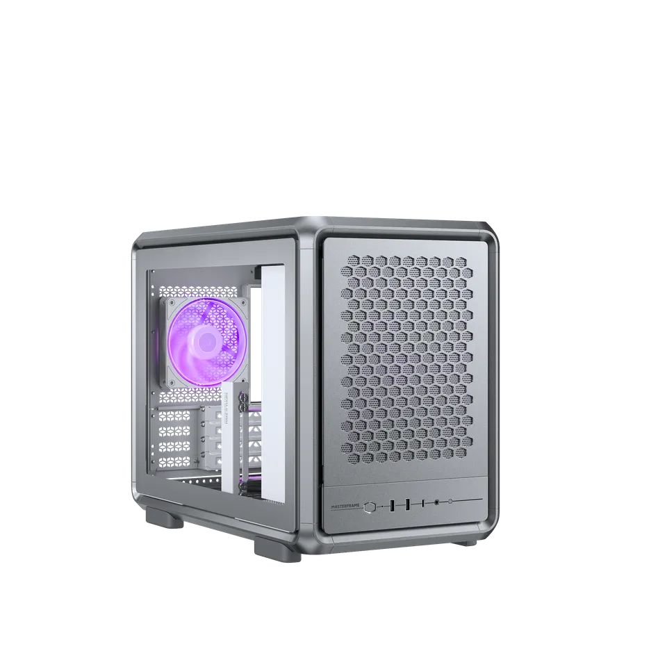 Cooler Master MasterFrame 400 Mesh Tempered Glass Silver