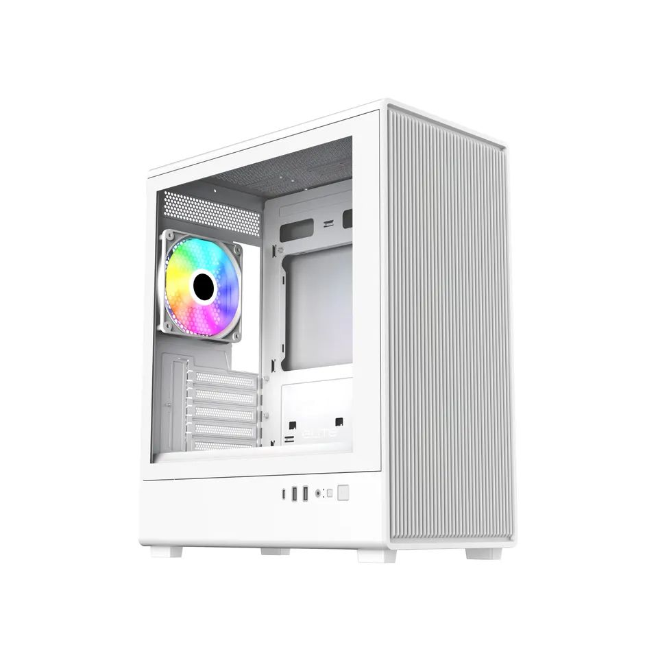 Cooler Master Elite 350 Tempered Glass White