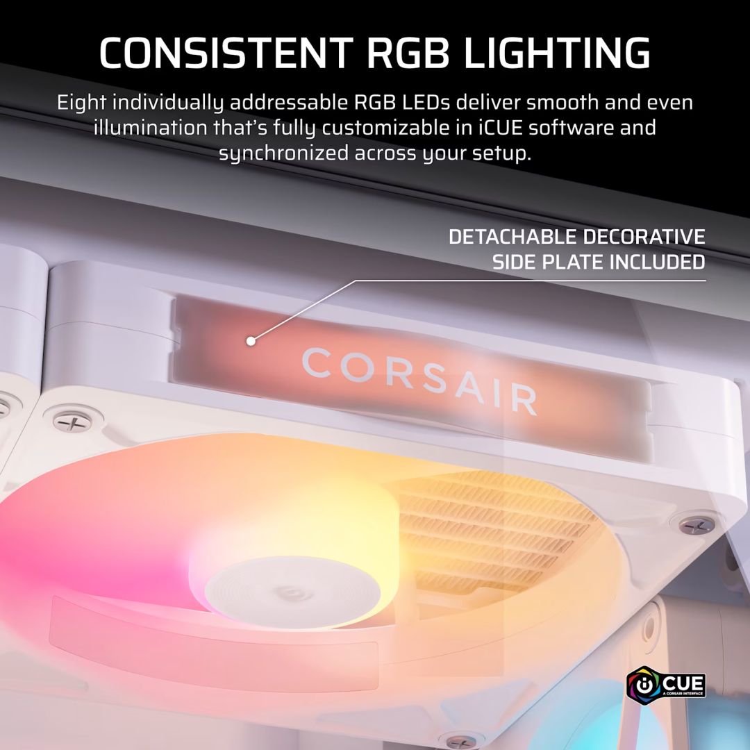Corsair iCUE LINK RX140 II RGB PWM PC Fan Expansion White