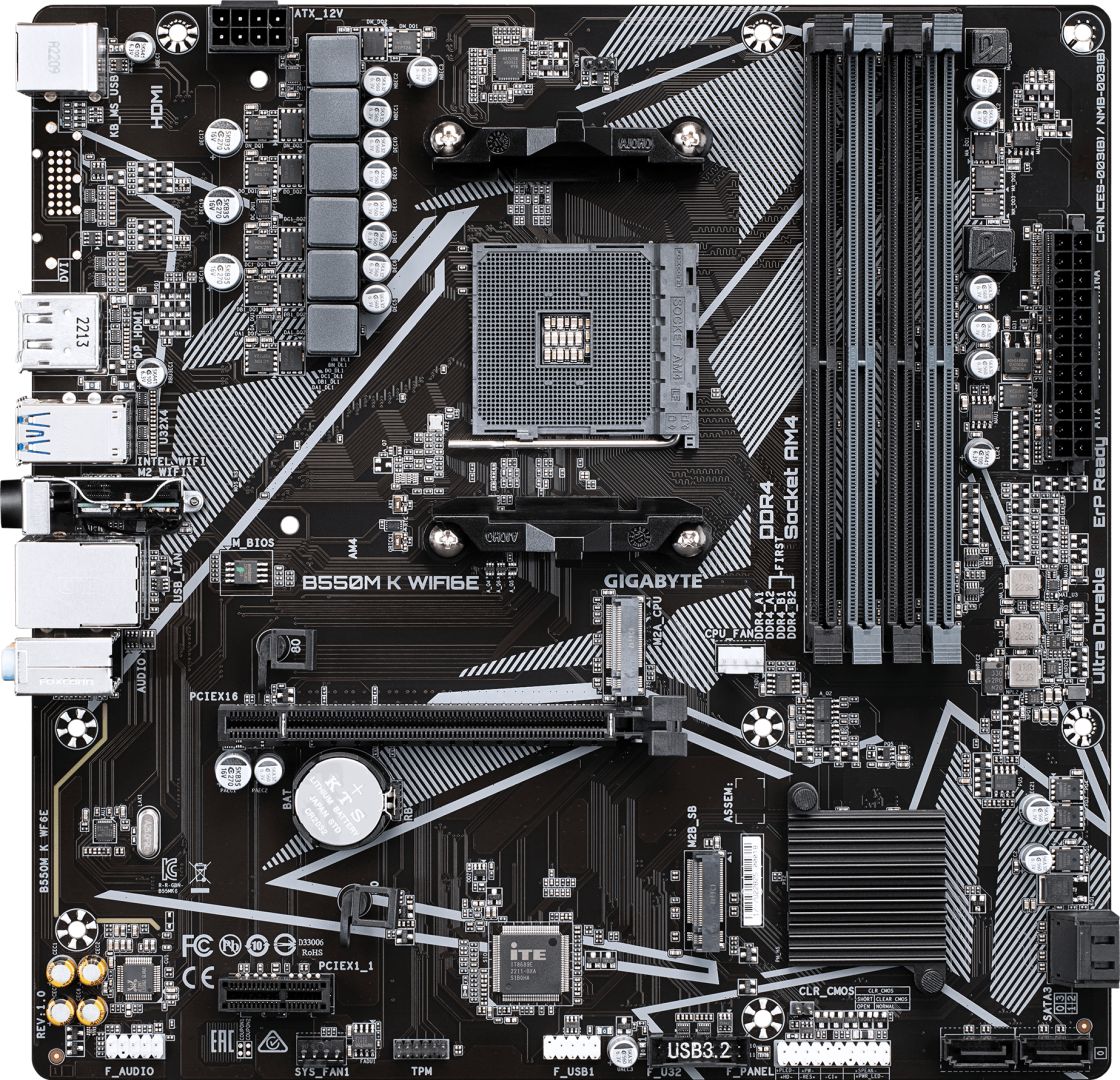 Gigabyte B550M K WIFI6E