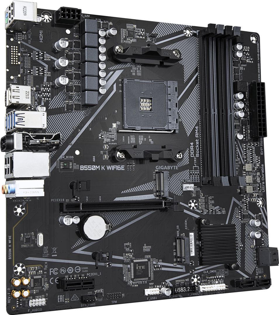 Gigabyte B550M K WIFI6E