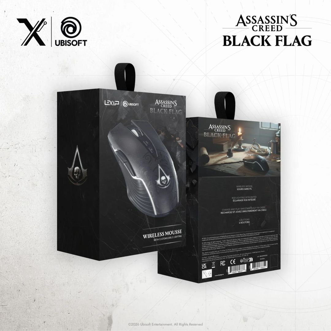 Lexip Tatoo Wireless Mouse Assassin''s Creed Black Flag: Resynced