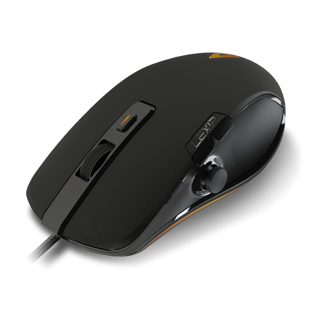 Lexip NP93 Wired Mouse with Thumb Joystick Black