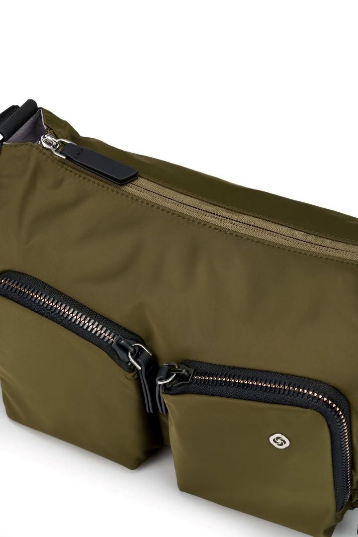 Samsonite Blazing Shoulder Bag 2 Comp Olive Green