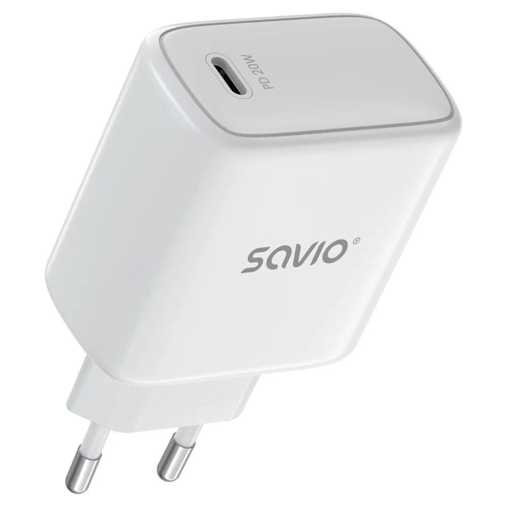 Savio LA-14 20W Wall Charger with Power Delivery 3.0 White