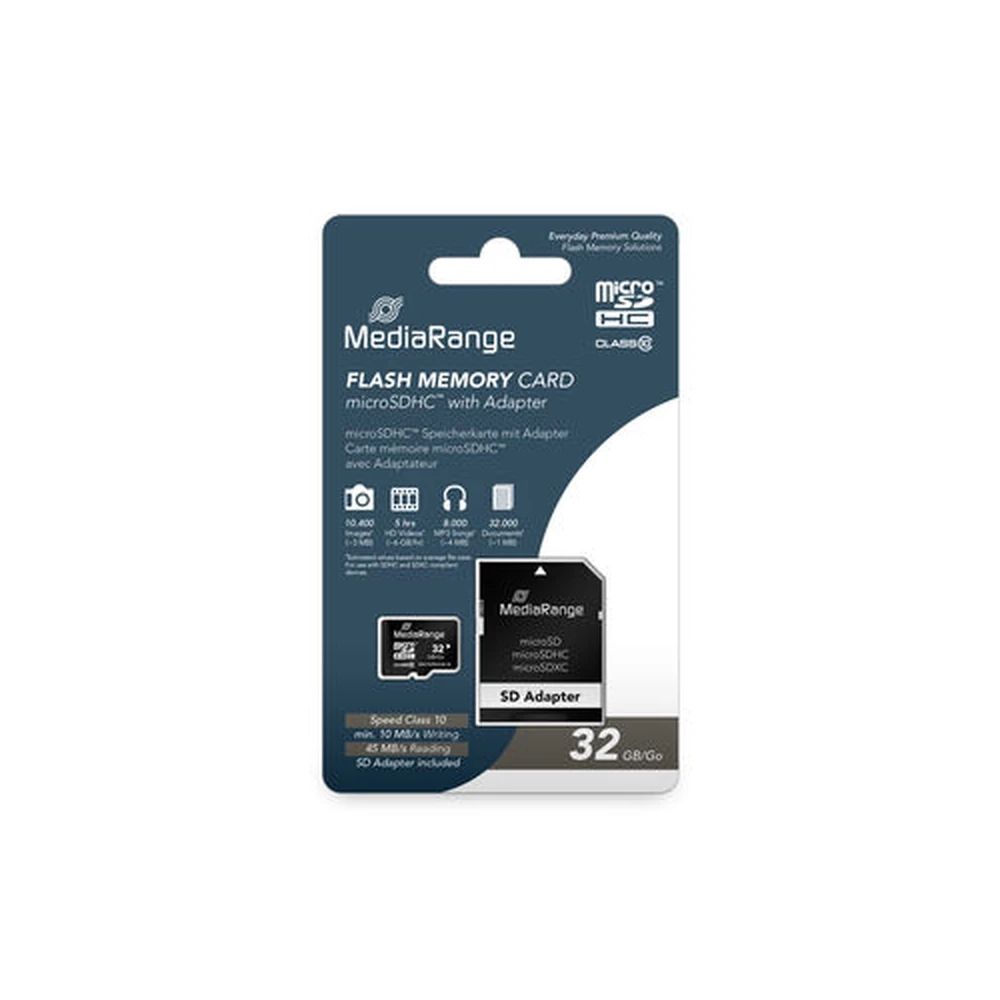 MediaRange 32GB microSDHC MR959 Class10 + adapterrel