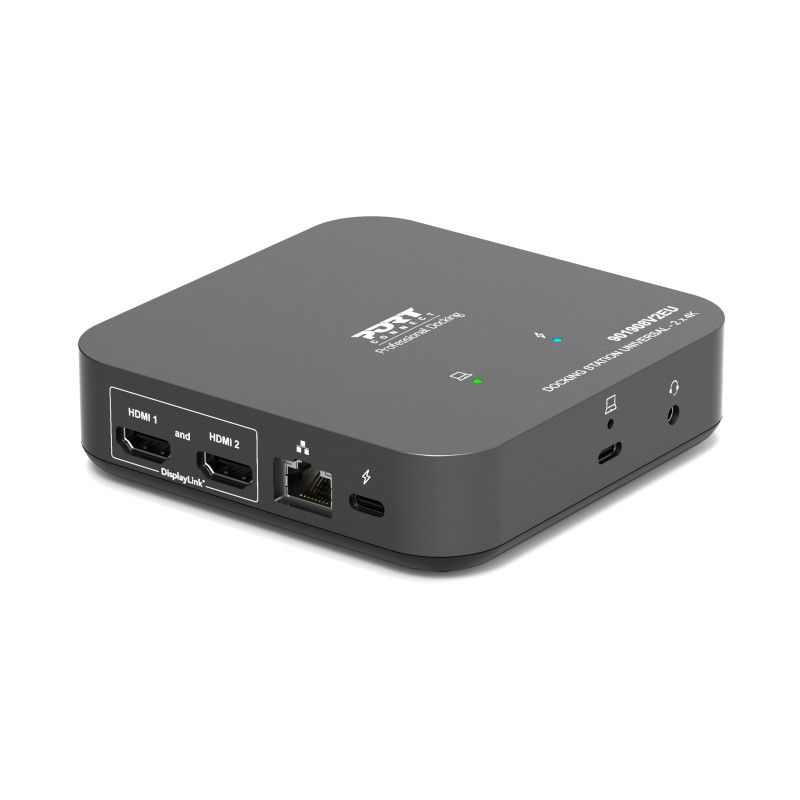 Port Designs Docking Universal Office 2x4K EU Black