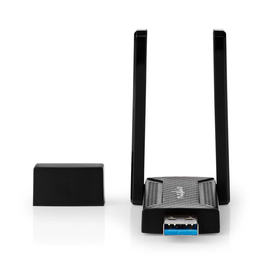 Nedis Network Dongle Wi-Fi AC1200 Dual Band Black