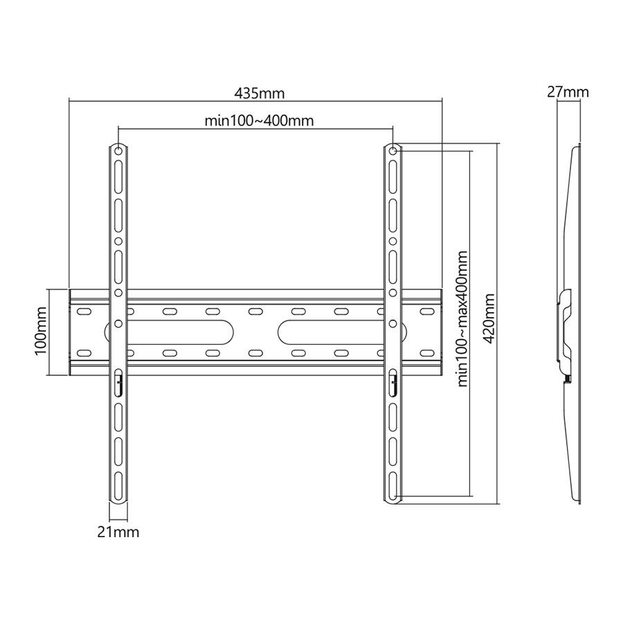 Stell SHO 4210  SLIM TV Wall mount Fix 13