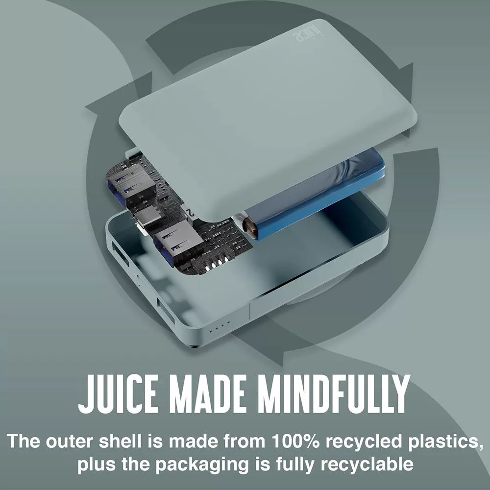 Juice ECO 3 Charge 10000mAh Powerbank Midnight Green