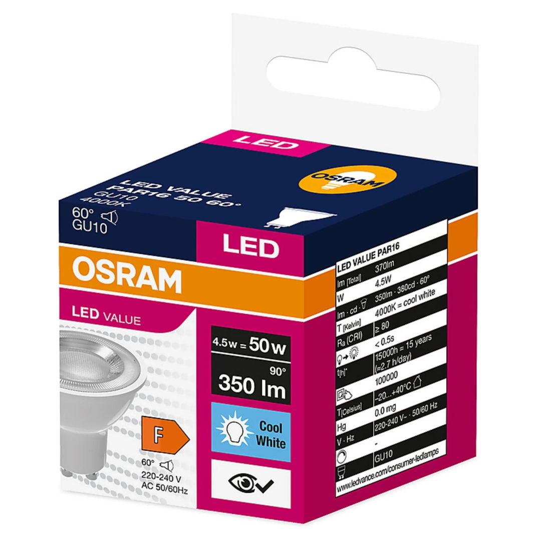 Osram Value PAR16 LED izzó hideg fehér GU10