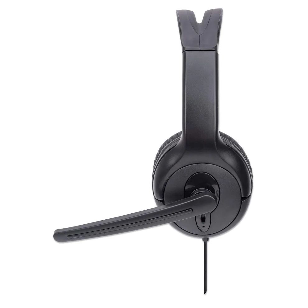 Manhattan Mono USB Headset Black Polybag Packaging