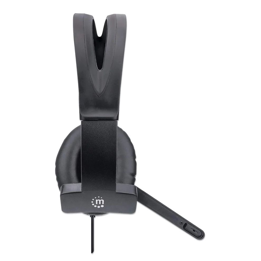 Manhattan Mono USB Headset Black Polybag Packaging
