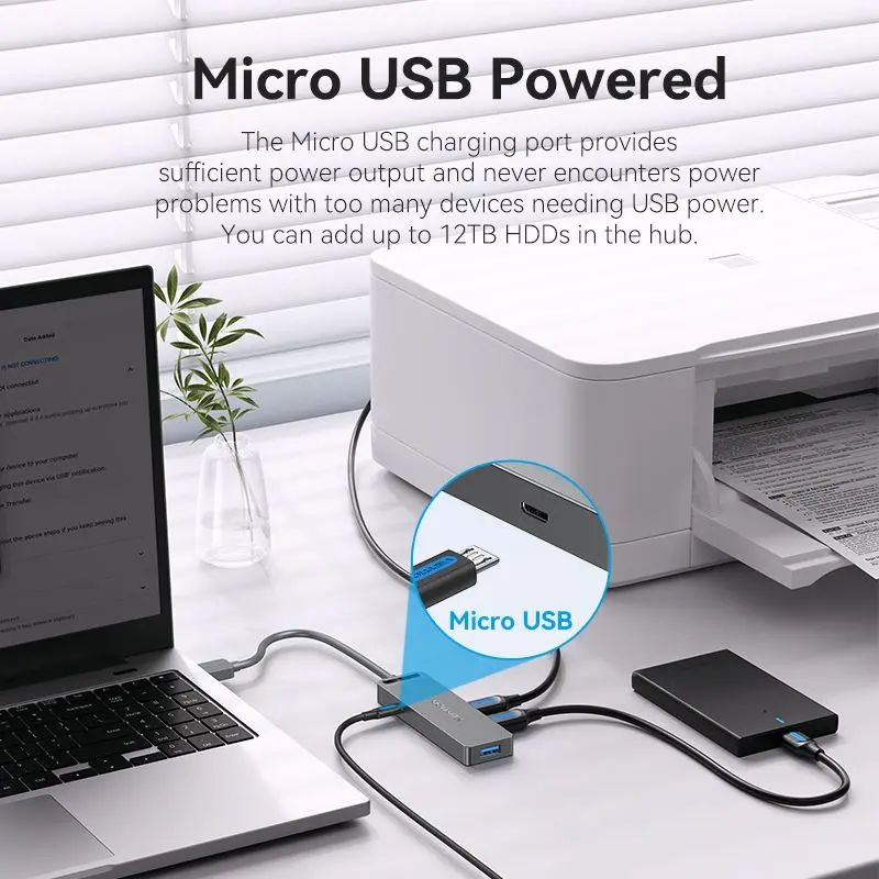 Vention 5-in-1 USB 3.0 HUB