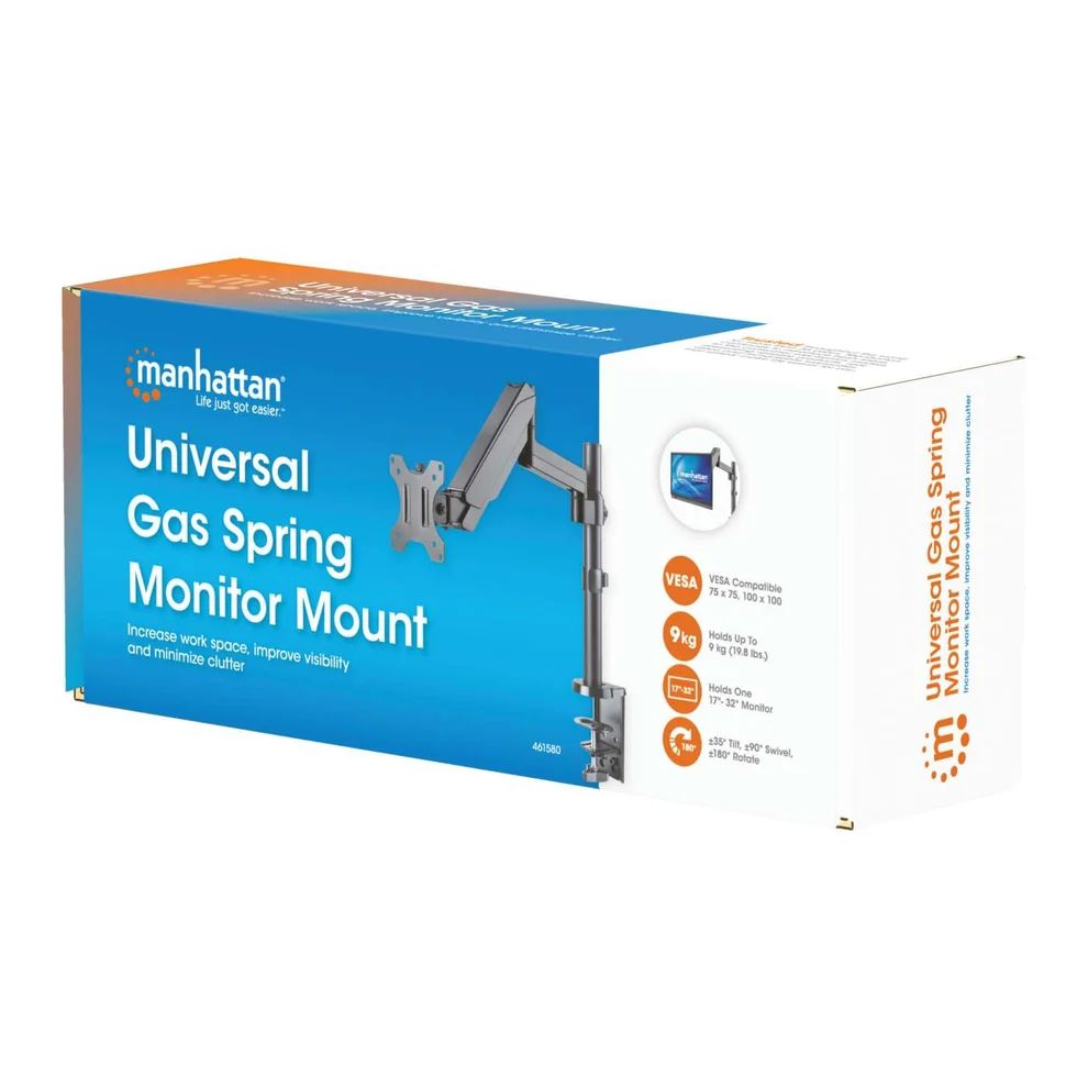Manhattan Universal Gas Spring Monitor Mount with Height-Adjustable Arm 17