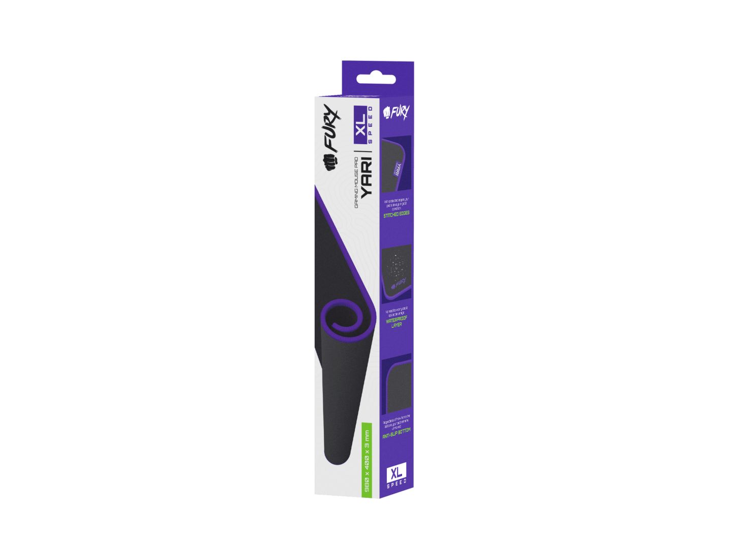FURY Yari Speed XL Gaming Egérpad Black/Purple