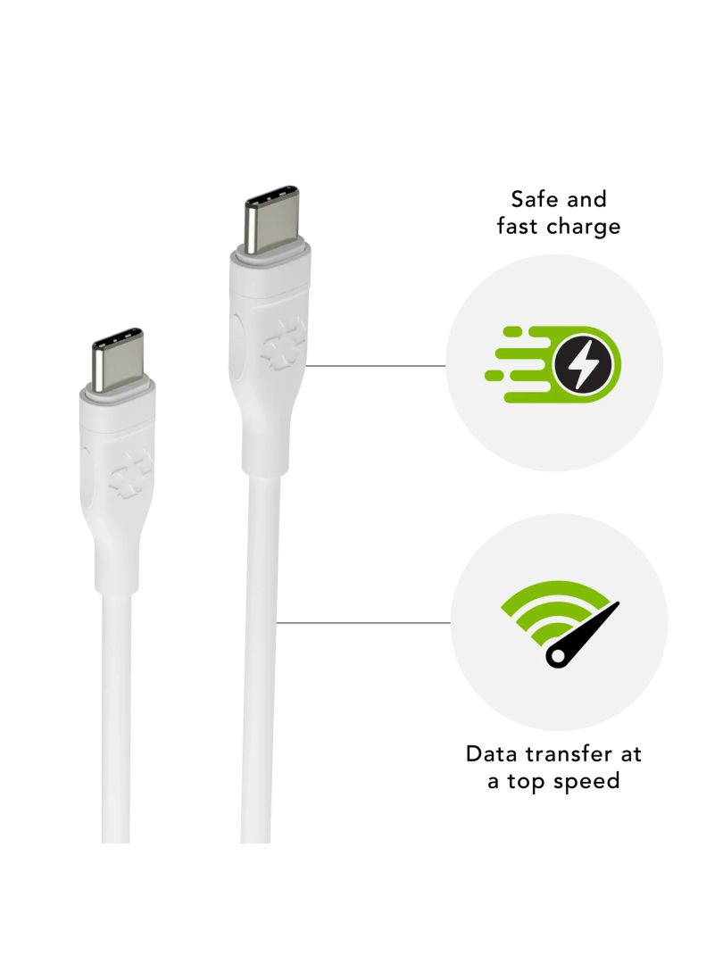 dbramante1928 re-charge Pro USB-C to USB-C 100W cable 1,2m White