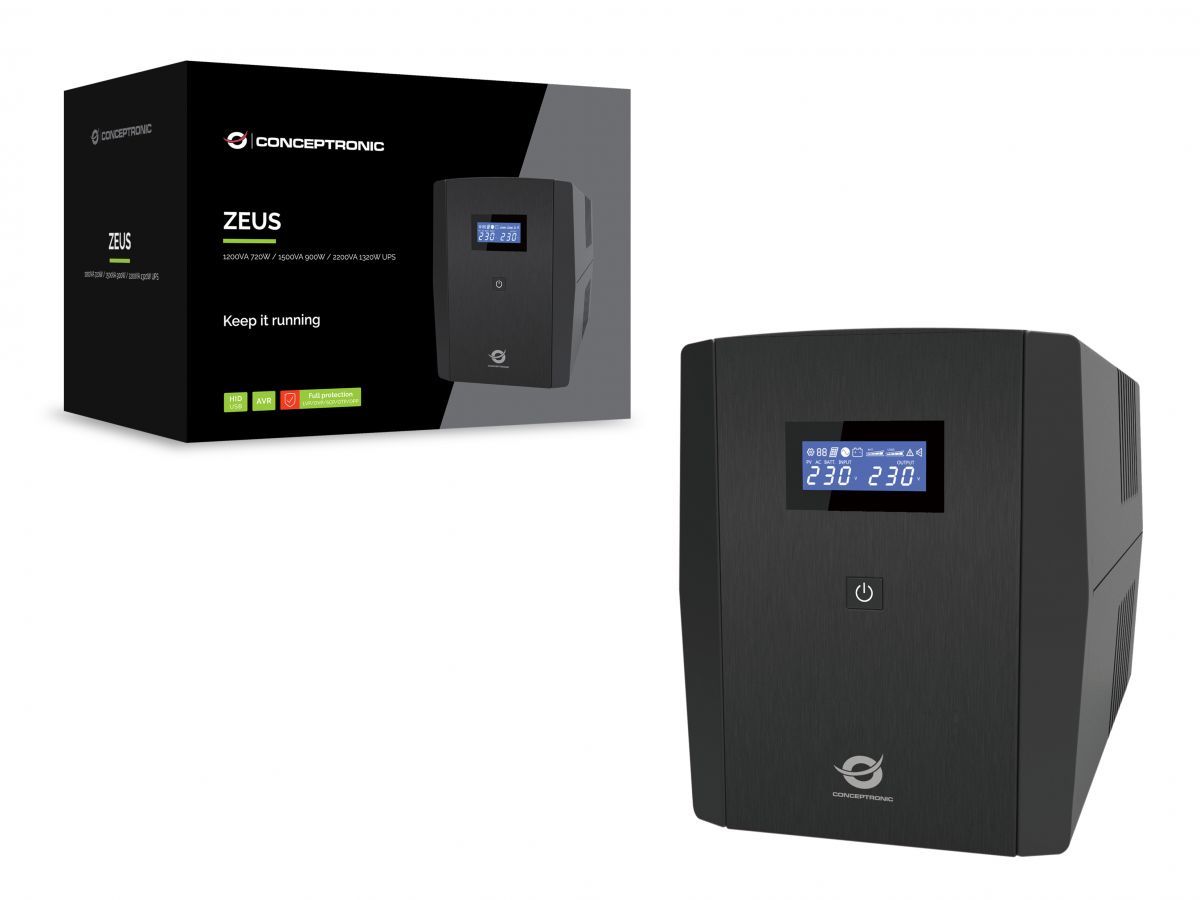 Conceptronic  ZEUS08E 1500VA 900W UPS