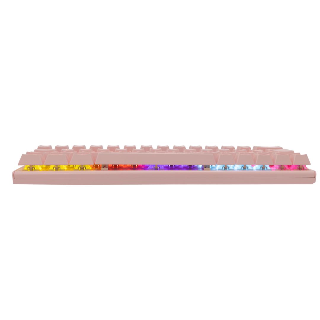 White Shark Wakizashi Blue Switches Gaming Keyboard Pink US