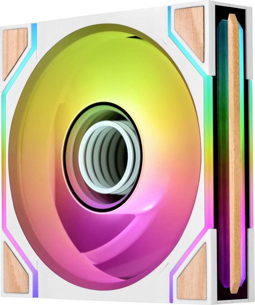 Thermaltake SWAFAN 120 EX INFINITY ARGB Sync PC Cooling Fan Wood Edition Snow (3-Fan Pack)