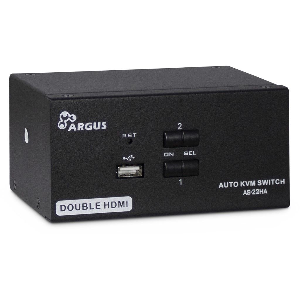 Inter-Tech AS-22HA - 2-Port DUAL-HDMI KVM
