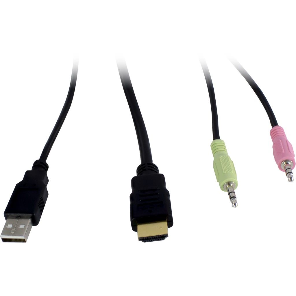 Inter-Tech AS-22HA - 2-Port DUAL-HDMI KVM