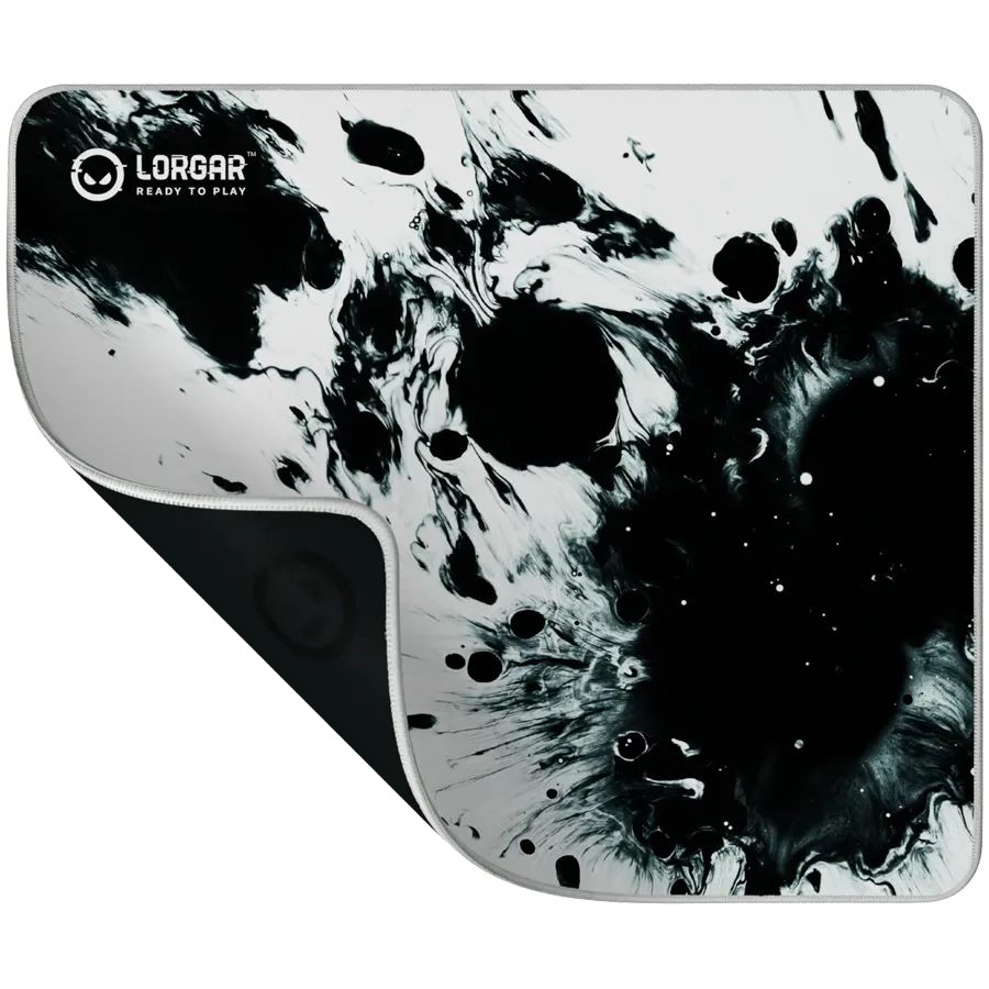 LORGAR MPA14L Egérpad Black/White