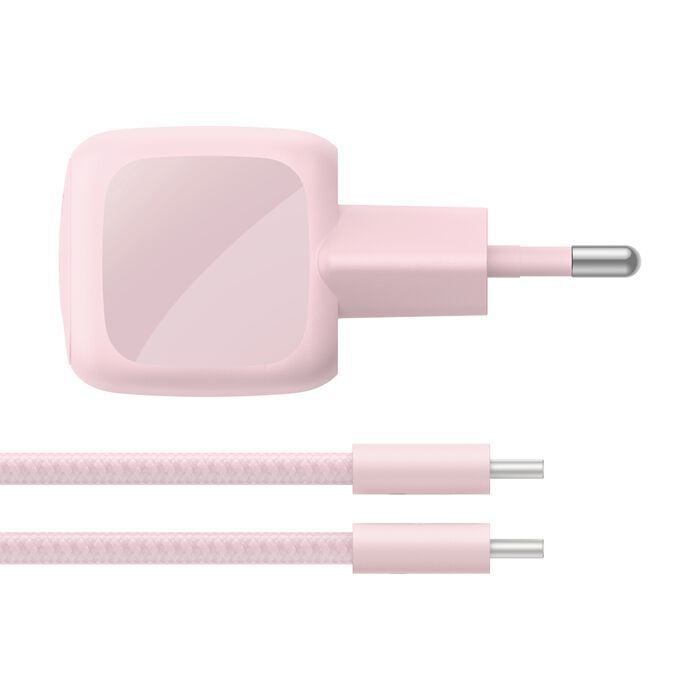 Belkin BoostCharge Compact USB-C Wall Charger 30W Pink