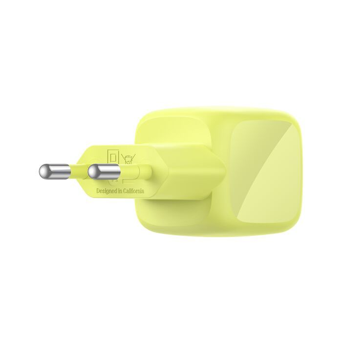 Belkin BoostCharge Compact USB-C Wall Charger 30W Yellow