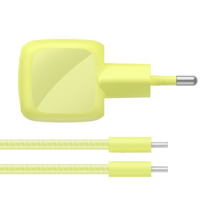 Belkin BoostCharge Compact USB-C Wall Charger 30W Yellow