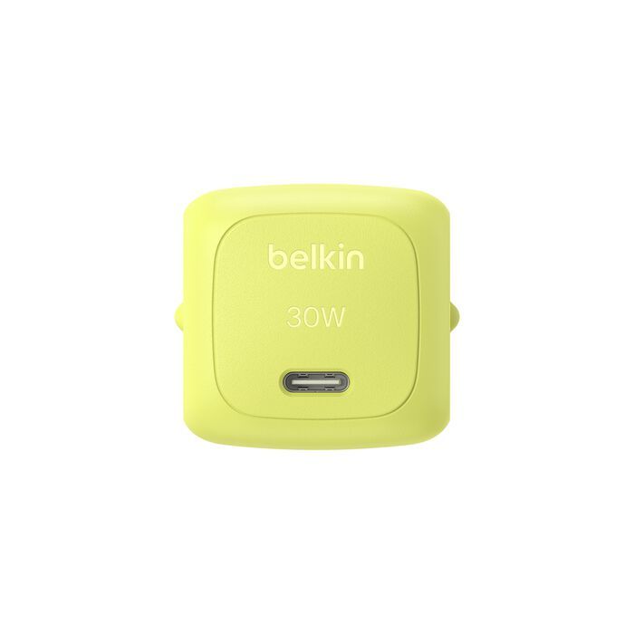 Belkin BoostCharge Compact USB-C Wall Charger 30W Yellow