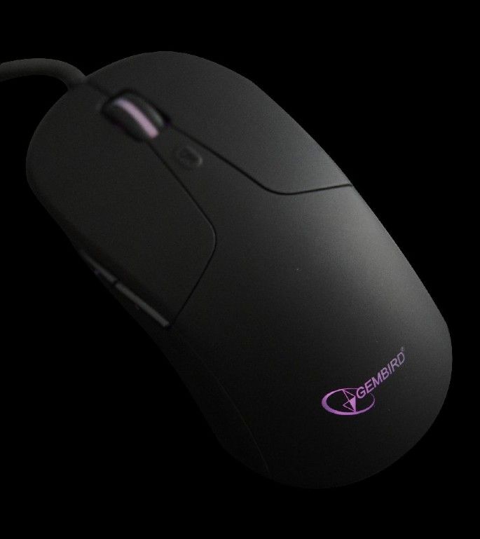Gembird MUS-UL-01 Illuminated large size mouse Black