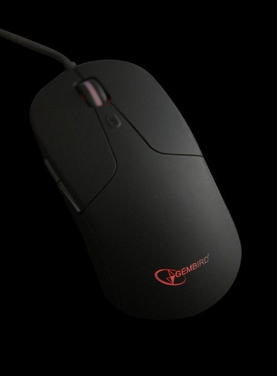 Gembird MUS-UL-01 Illuminated large size mouse Black