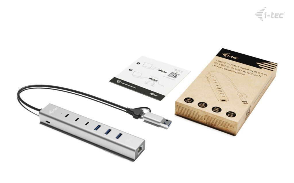 I-TEC USB-C/USB-A Metal HUB 6 port 