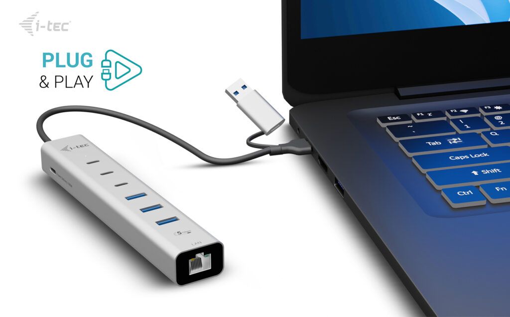 I-TEC USB-C/USB-A Metal HUB 6 port 