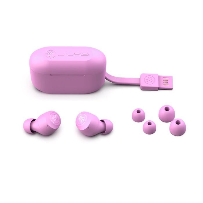 JLab Go Air Pop+ Bluetooth Headset Pink