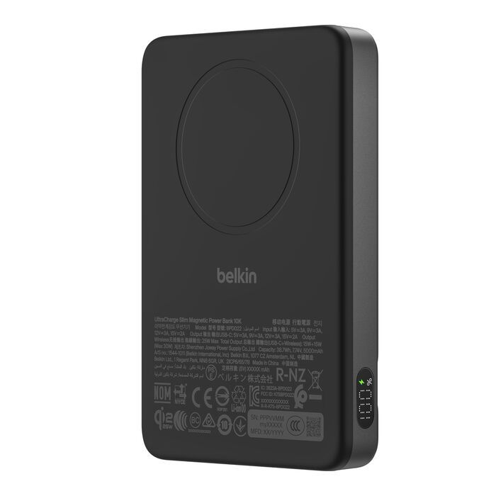 Belkin BoostCharge Slim Magnetic 10000mAh PowerBank Black