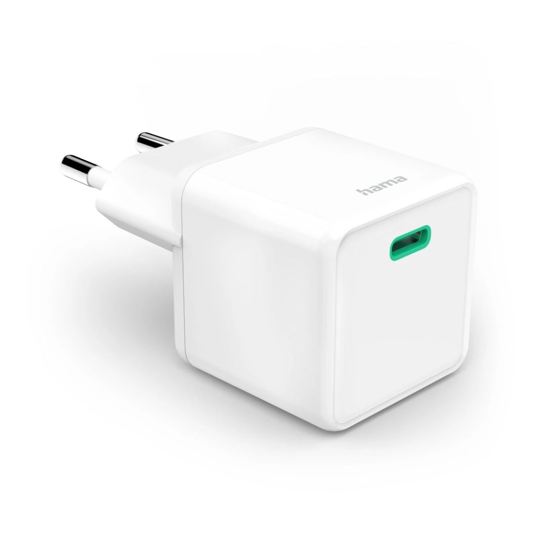 Hama Fast Charger GaN USB-C Super Mini Charger PD 100W White