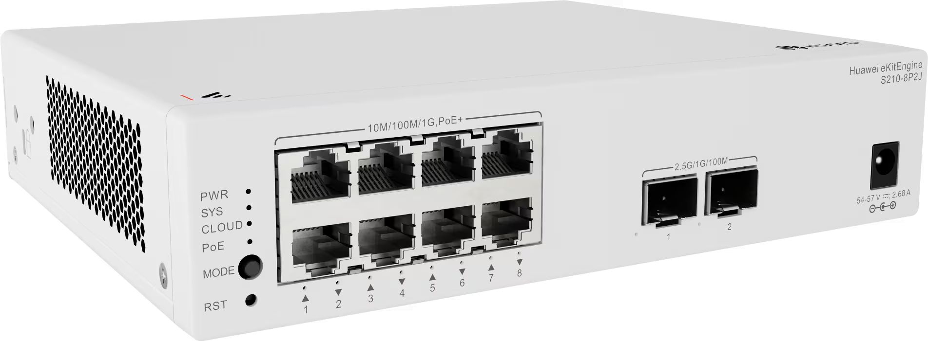 Huawei eKitEngie S210-8P2J 8xGigabit ports (128W PoE+) Switch