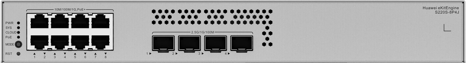 Huawei eKitEngie S220S-8P4J 8xGigabit ports (128W PoE+) Switch