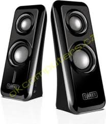 Sweex SP300 2.0 Speaker Set Arena Black/Silver