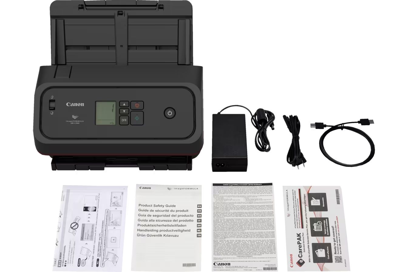 Canon imageFORMULA DR-C360 Lapadagolós Szkenner Black