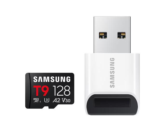 Samsung 128GB microSDXC T9 Class10 U3 V30 A2 + Kártyolvasó