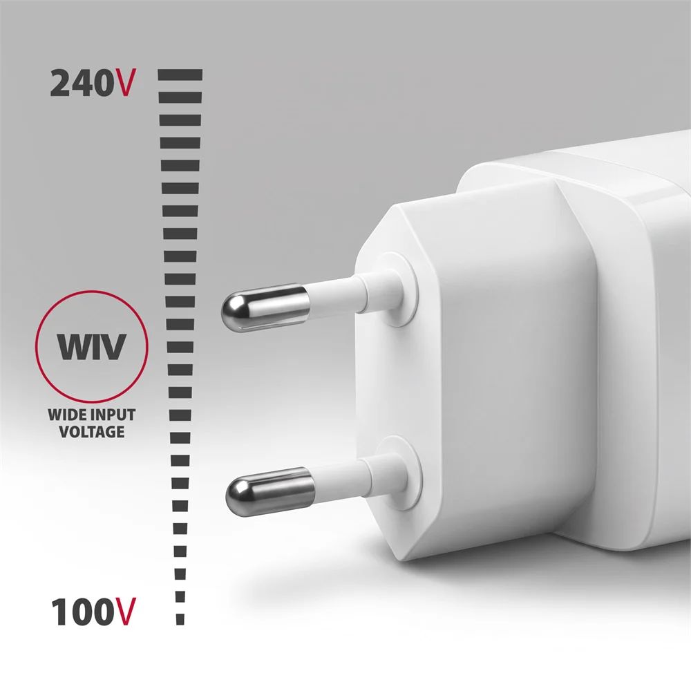 AXAGON ACU-PQ33W GaN Wall Charger 33W for phones and tablets White