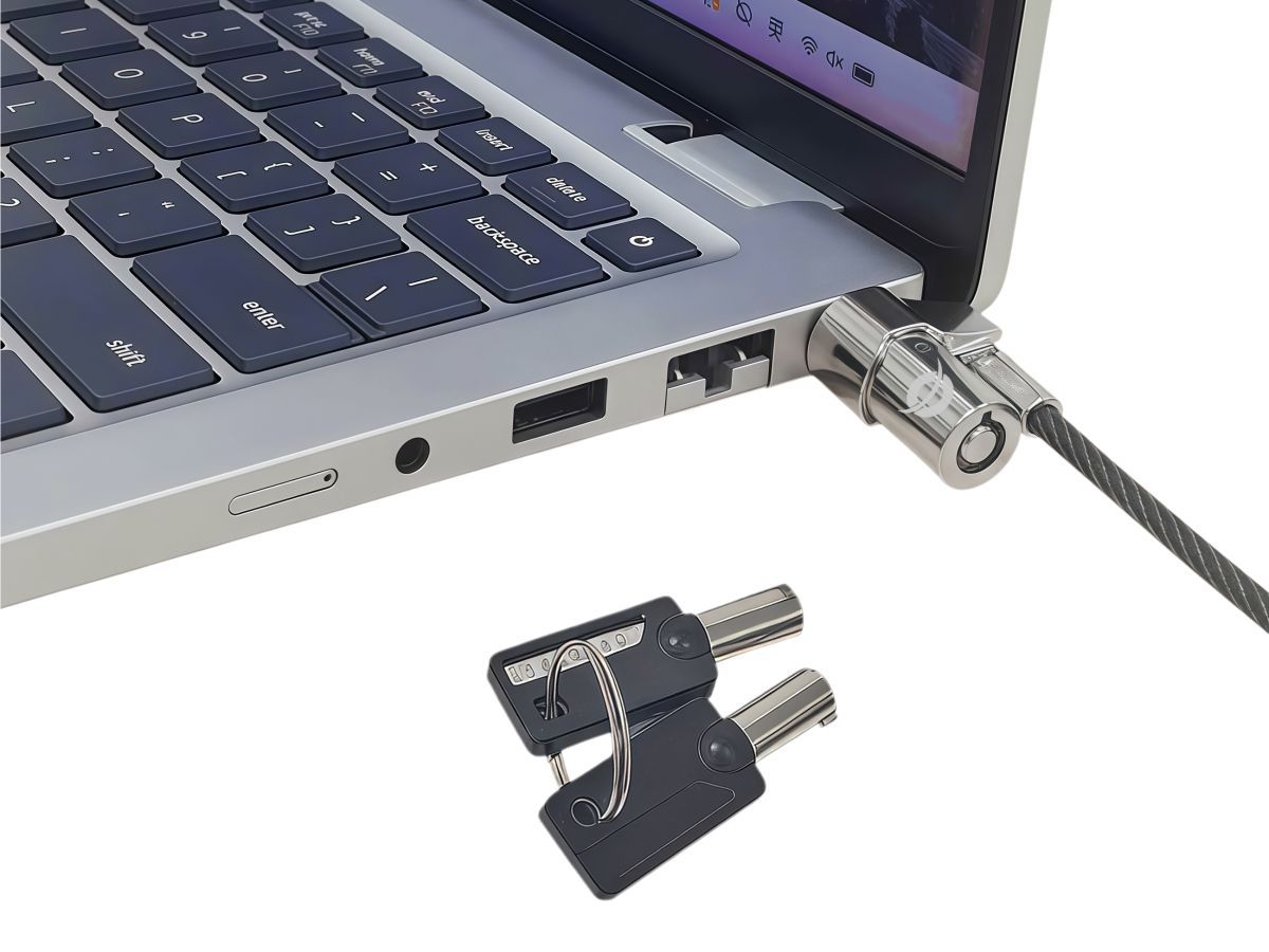 Conceptronic  CUSTODIO02BWM Keyed Laptop Lock 1,8m Black