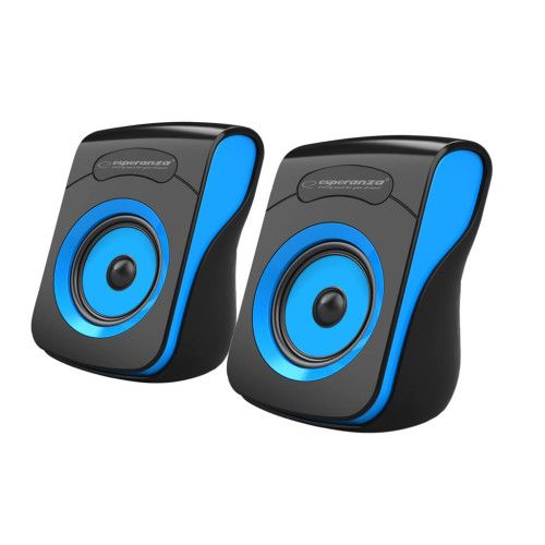 Esperanza Flamenco USB Stereo Speakers Black/Blue