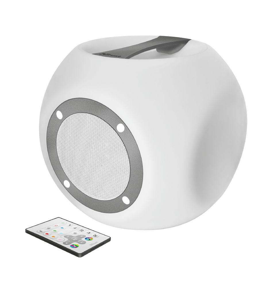 Trust Lara Wireless Bluetooth speaker with multi-colour party lights White